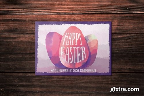 Happy Easter Card Template 2
