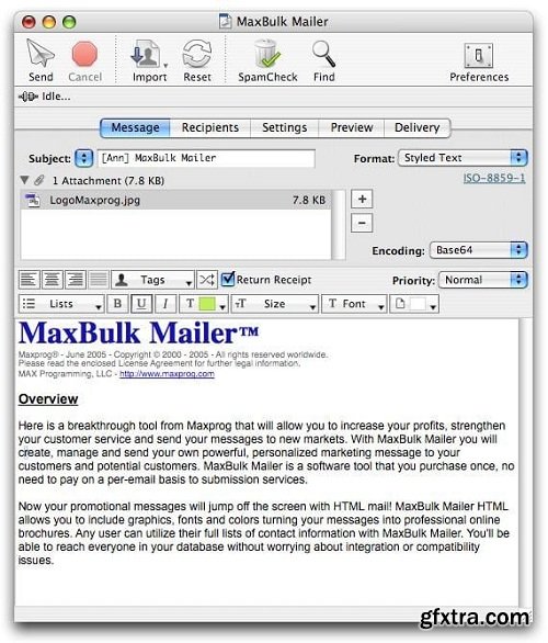 MaxBulk Mailer Pro 8.6.2 (macOS)