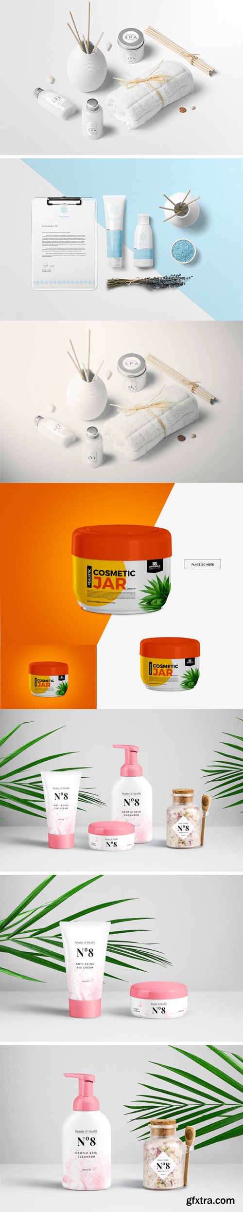 Cosmetics Packaging PSD Mockups Templates