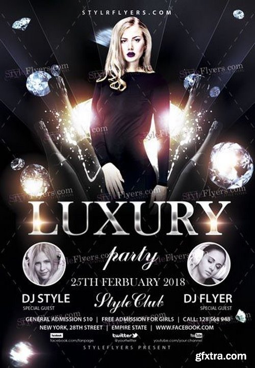 Luxury Party PSD Flyer Template