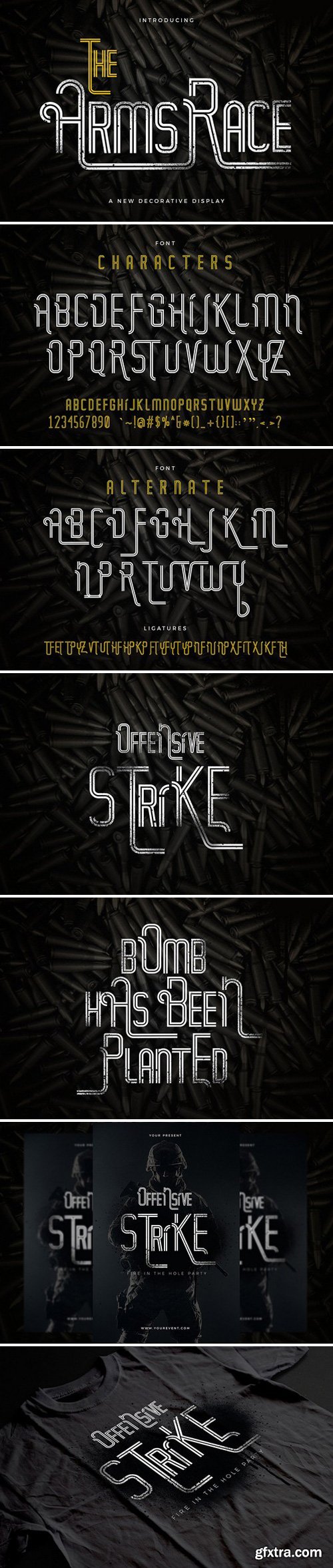CM - The Arm Race Display Font 2098505