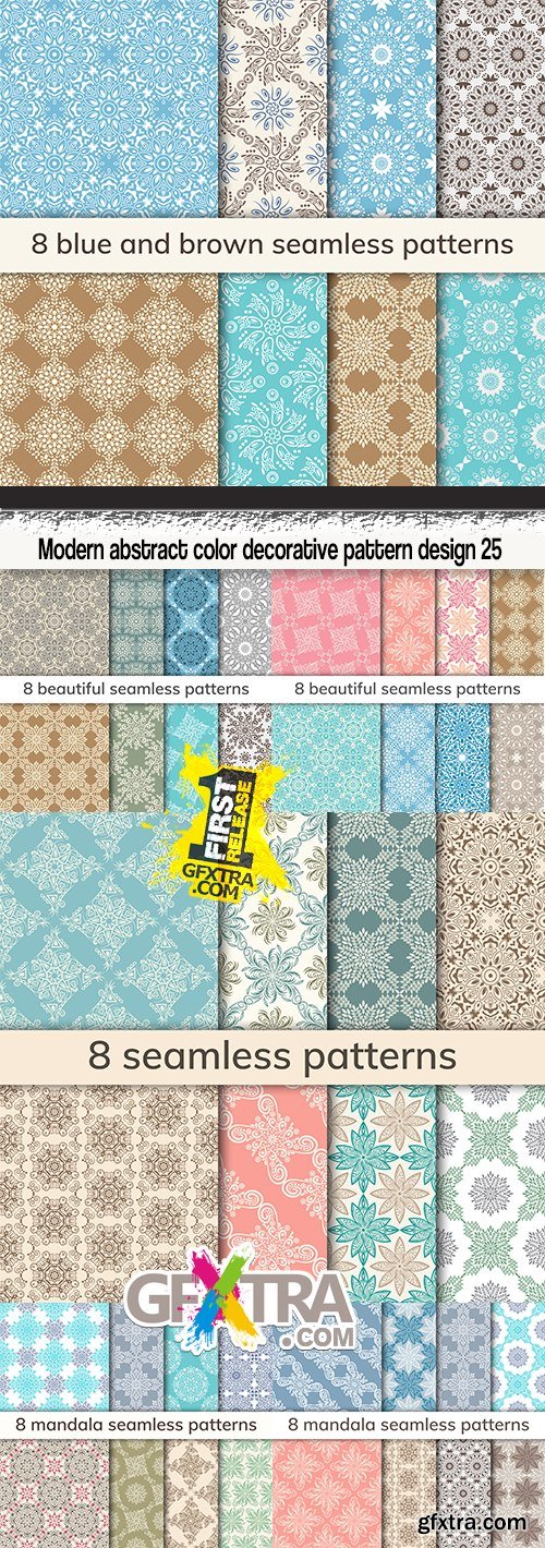 Modern abstract color decorative pattern design 25