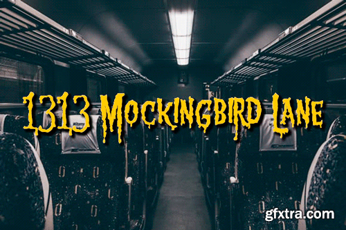 1313 Mockingbird Lane Font