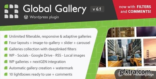 CodeCanyon - Global Gallery v6.1 - Wordpress Responsive Gallery - 3310108