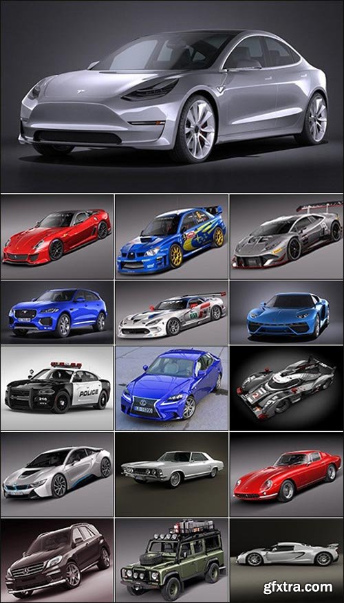3D Car Models Collection 4