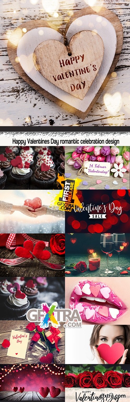 Happy Valentines Day romantic celebration design