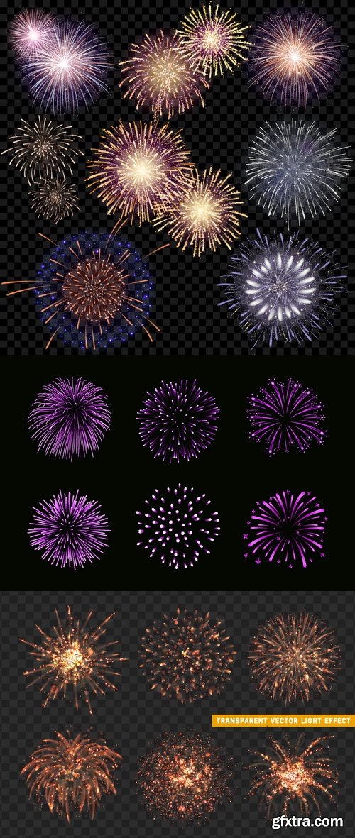Vectors - Different Fireworks 10