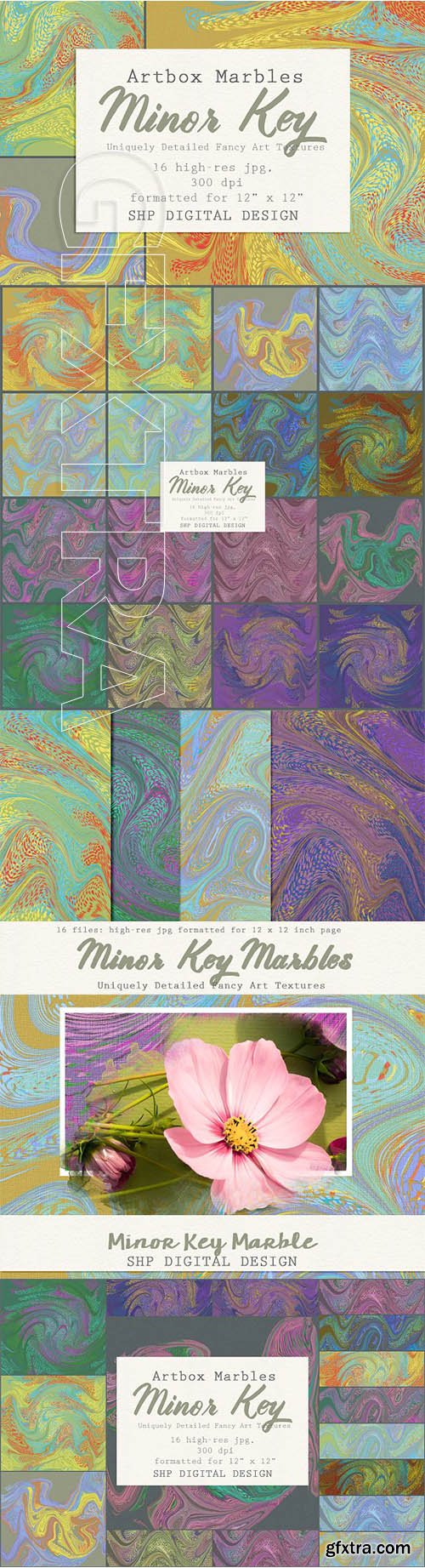 CreativeMarket - Art Textures Marbled Minor Key 2266472