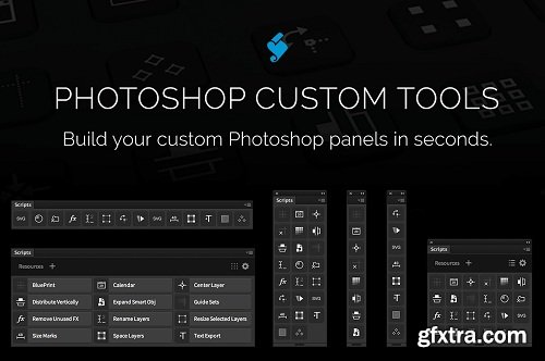 Photoshop Custom tools Plugin for Photoshop & Illustrator