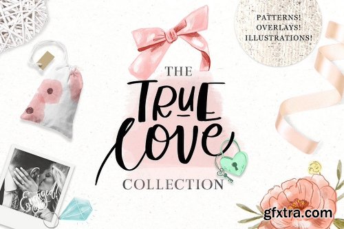 CreativeMarket True Love Collection-Valentine\'s Day 2197368
