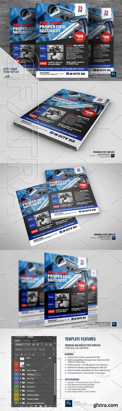 CreativeMarket - CCTV Package and Installation Flyer 2286192