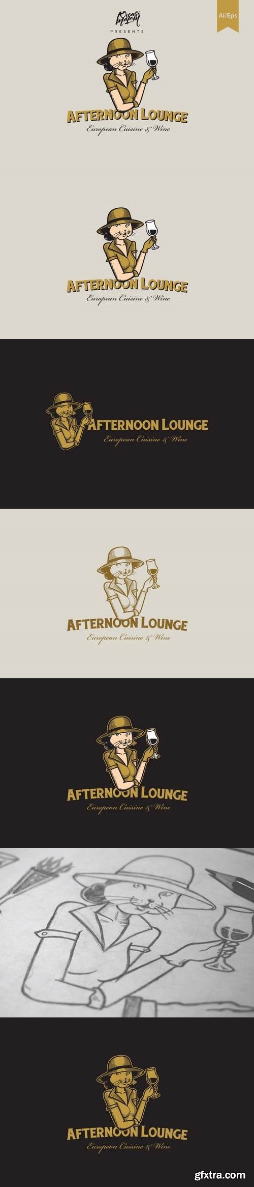 Afternoon Lounge Logo Template