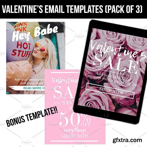 CreativeMarket Valentine\'s Day Email Templates 2184648