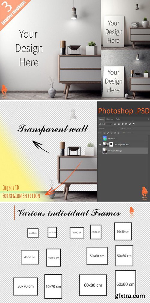 CM - Mockup Poster with various frames 2228352