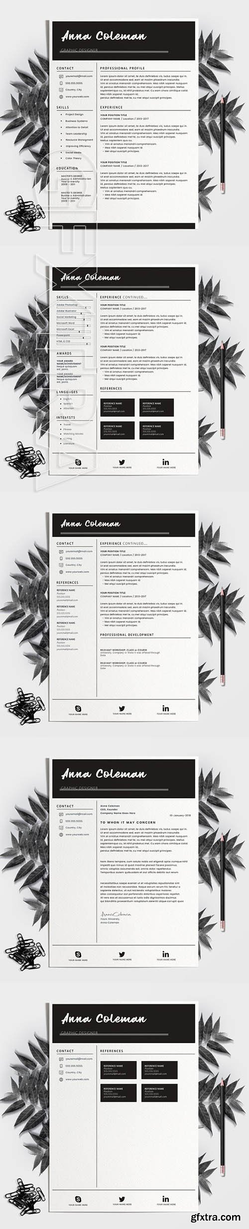 CreativeMarket - Resume CV 2290499