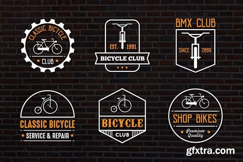 CM - Bicycle Vintage logo & Badge 2281345