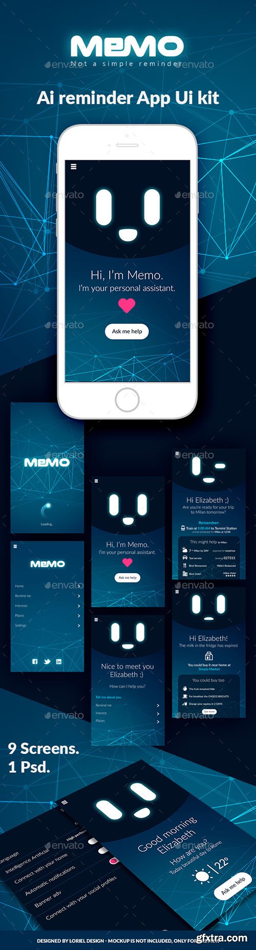 GR - Memo - Mobile AI Reminder App Ui kit 21297734