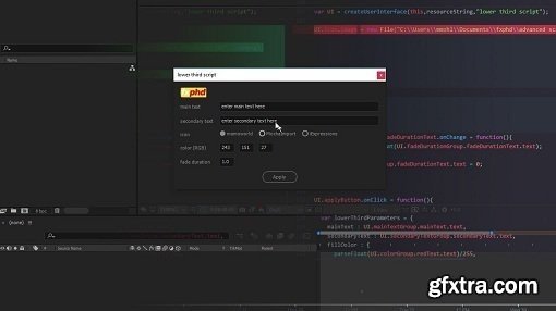 FXPHD - AFX303 - Advanced Scripting for After Effects, Part 1