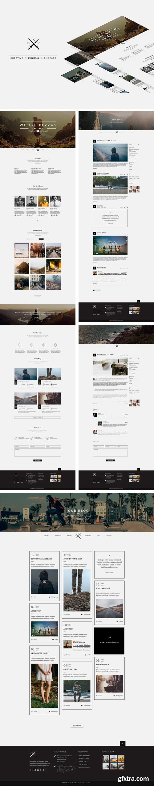 CM - Blooms One Page Psd Web Template 2180729