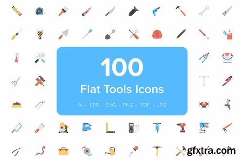 CM - 110 Tool Flat Vector Icons 2304075