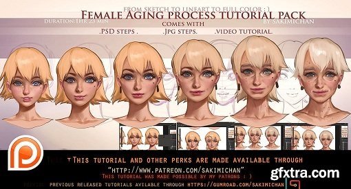 Gumroad - Female Aging Step by Step Tutorial Pack