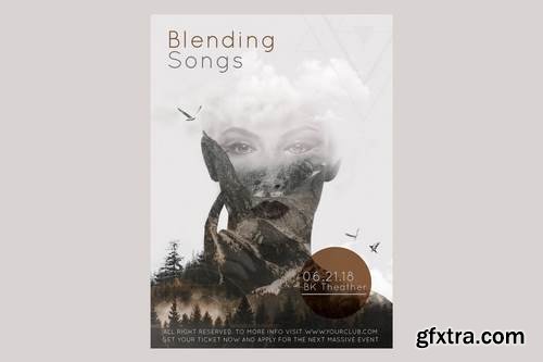 Blending Songs Flyer Poster