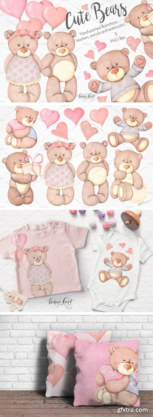 CM - Cute Bears Hand Painted Collection 2182241
