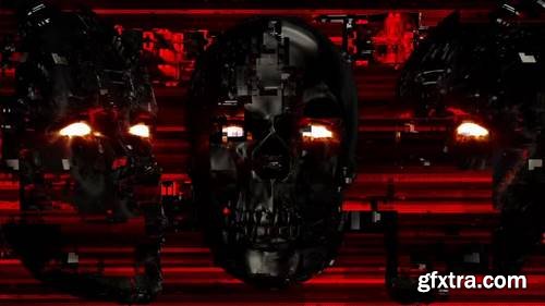 MA - Cyber Face VJ Loop Motion Graphics 52300