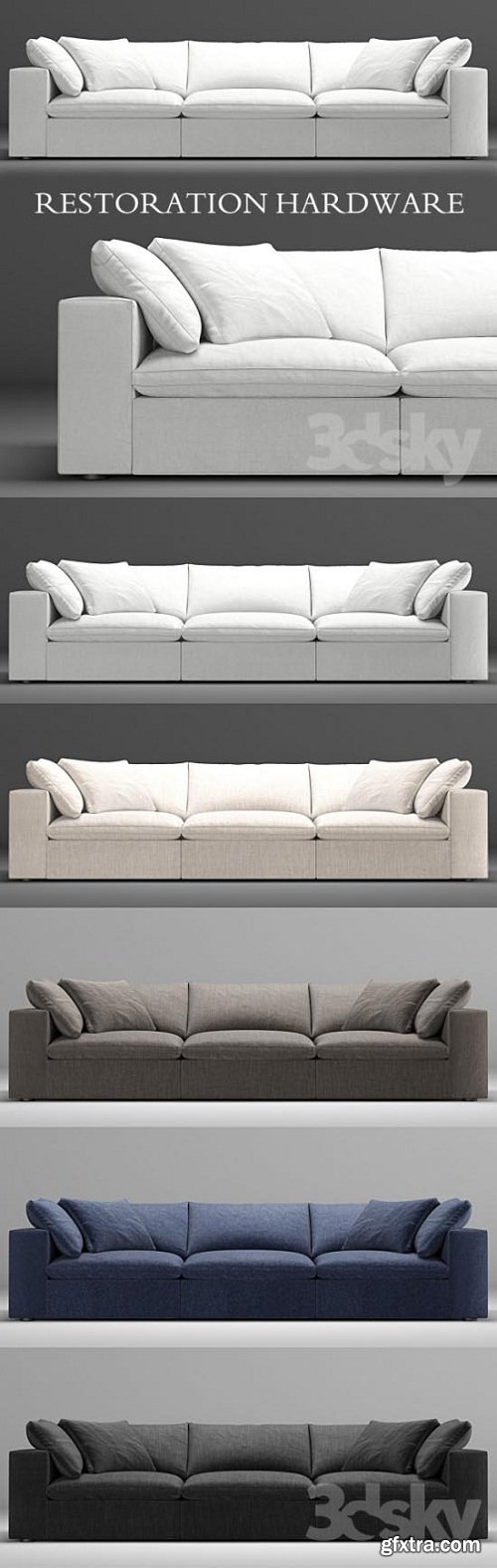 RH Modern Cloud Modular Sofa