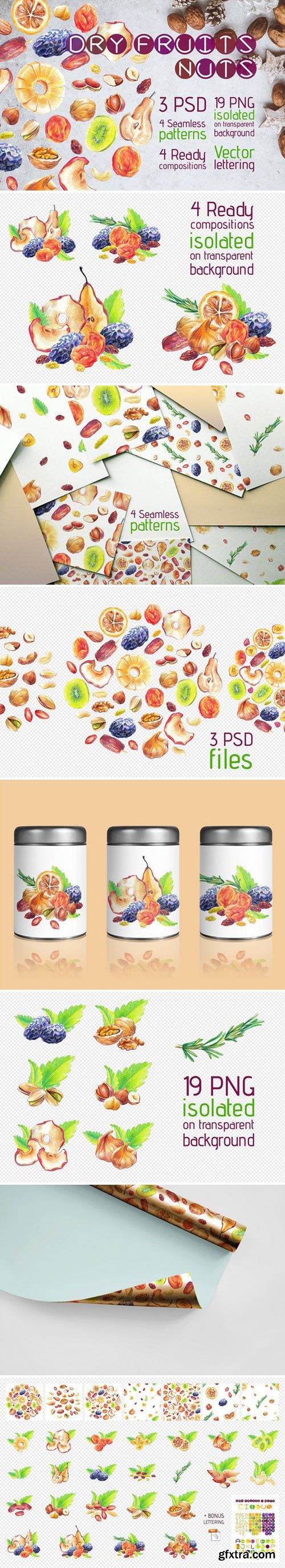 CM - Dry Fruits and Nuts Big Set 2256854