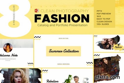 Minimal Fashion Catalog & Photography Powerpoint