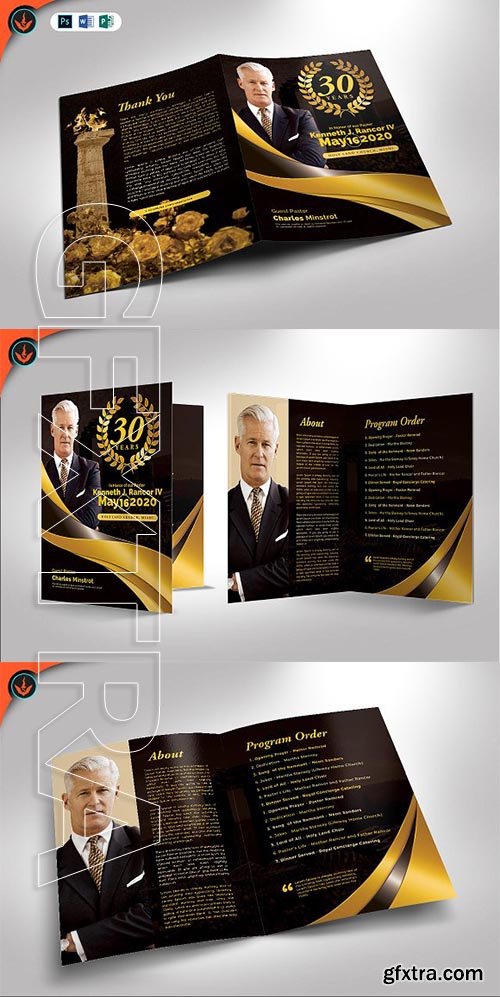 CreativeMarket - Black plus Gold Anniversary Program 2312686