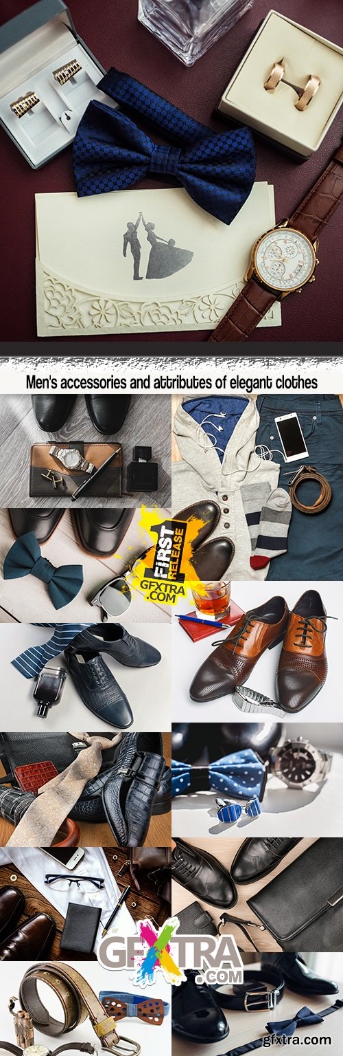 Men\'s accessories and attributes of elegant clothes