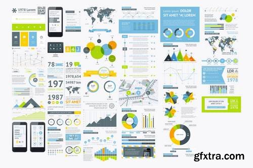 infographics element with Vector GUI Template
