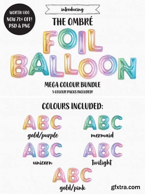 CM - The Ombre Foil Balloon Bundle 2257892