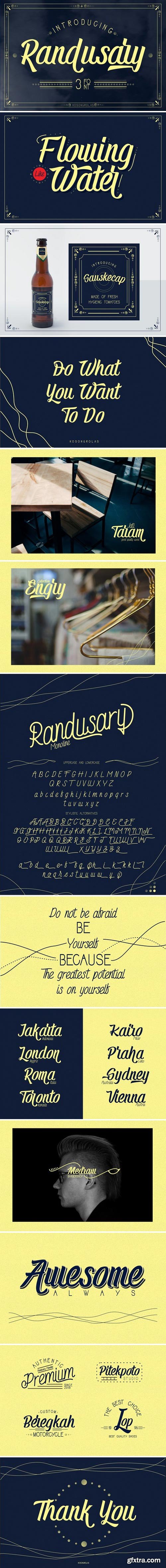 CM - Randusary Font Pack 3 Font 2255073