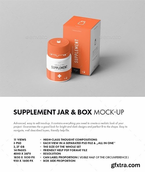 GraphicRiver - Supplement Jar & Box Mock-Up 10 21464570