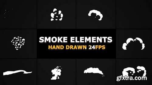 MA - Cartoon SMOKE Elements 24 fps Motion Graphics 53377