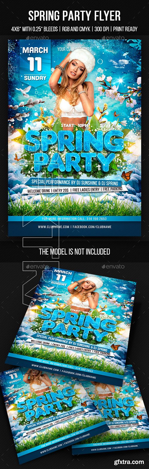 GraphicRiver - Spring Party Flyer 21459188