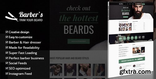 ThemeForest - Barber v1.5 - WordPress Theme for Barbers & Hair Salons - 10580150