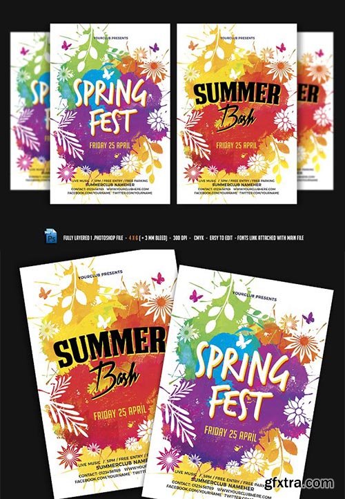 CreativeMarket - Spring Festival Summer Bash 2312697