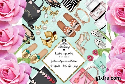 CM - Kate Spade Fashion set - 44 Objects 2302439