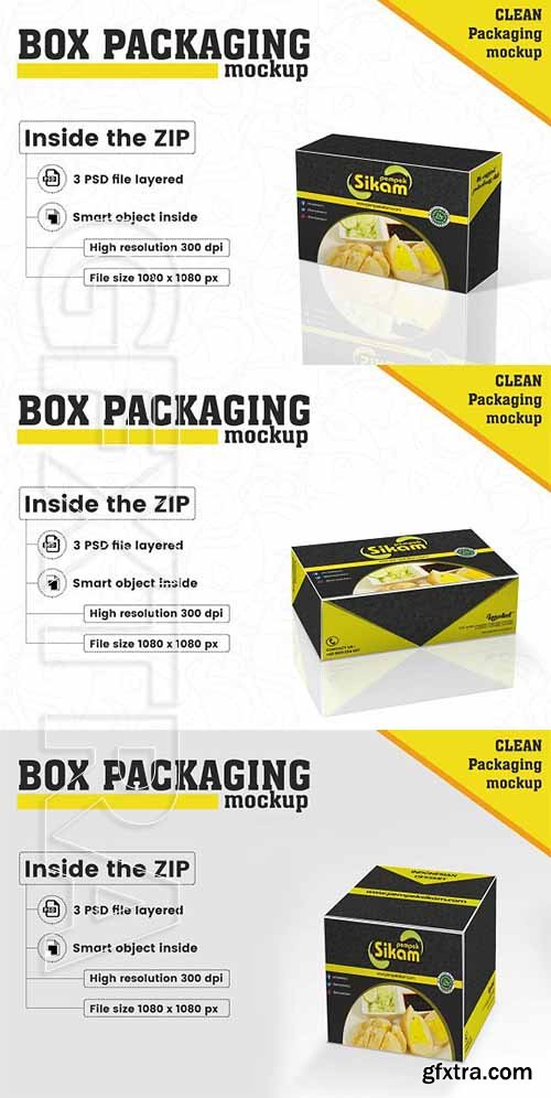 CreativeMarket - Box Packaging Mockup 2314858