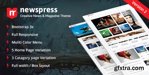 ThemeForest - NewsPress - Bootstrap News / Magazine Template - 14505886 - V2.1
