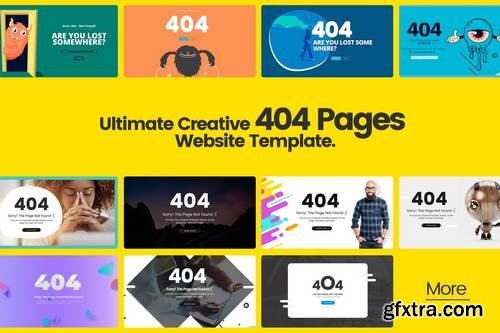 Ultimate Creative 404 Pages Website Template