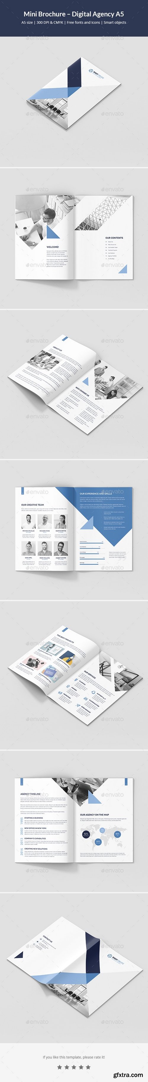 Graphicriver - Mini Brochure – Digital Agency A5 21463746