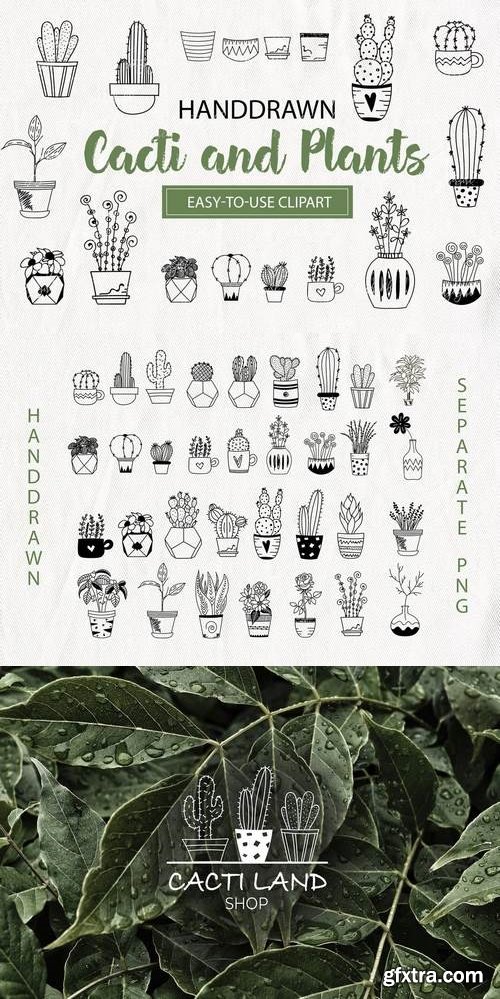 Cacti and Plants Clipart