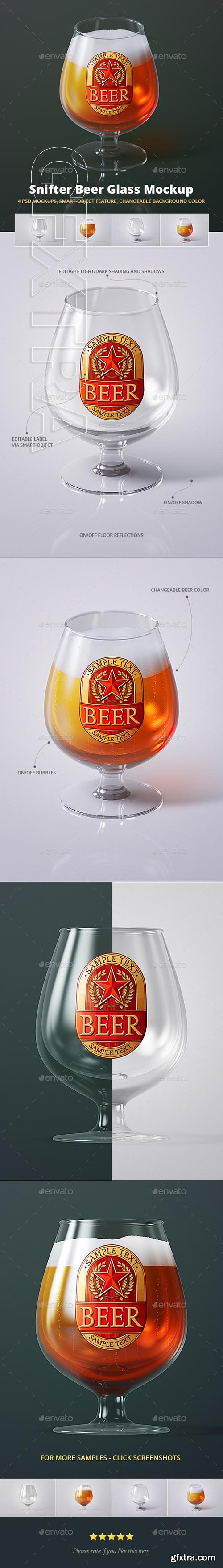 GraphicRiver - Beer Glass Mock-up - Snifter 21479691