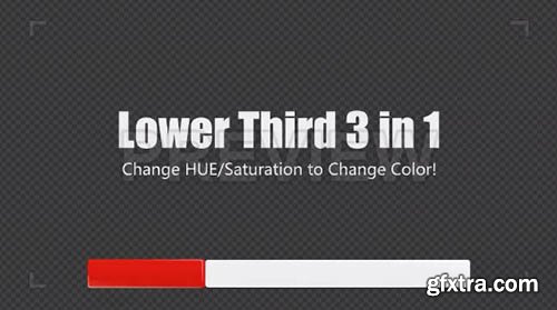 Lower Third 3-In-1 Changeable Colors - Motion Graphics 65852