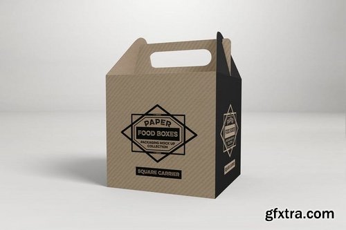 Square Carrier Packaging MockUp